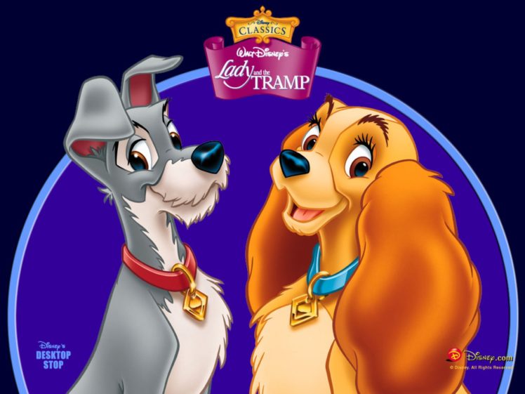 lady, And, The, Tramp, Disney, Poster HD Wallpaper Desktop Background