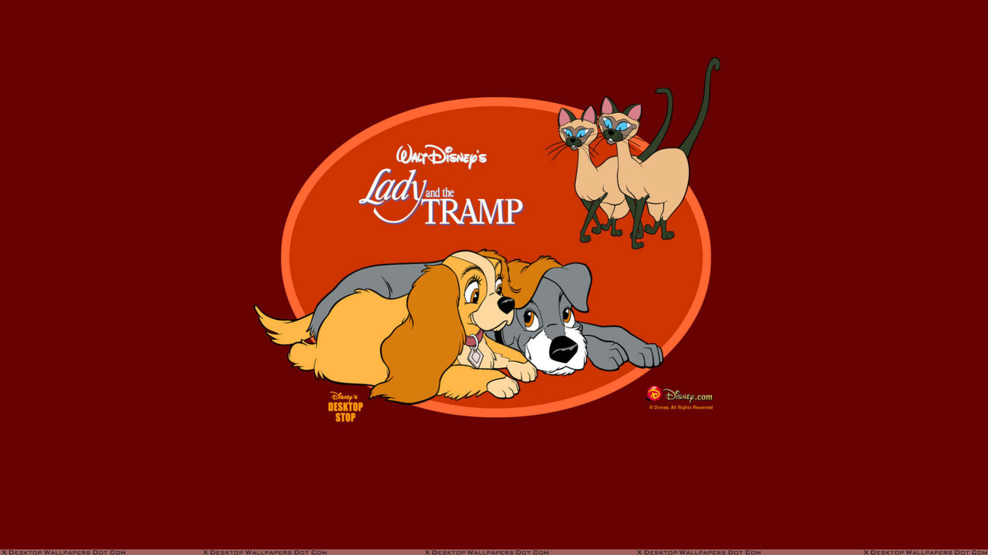 lady, And, The, Tramp, Disney, Poster, Jf Wallpaper