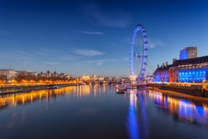 london, England, River, Thames, Ferris, Wheel, Night, City, Reflection