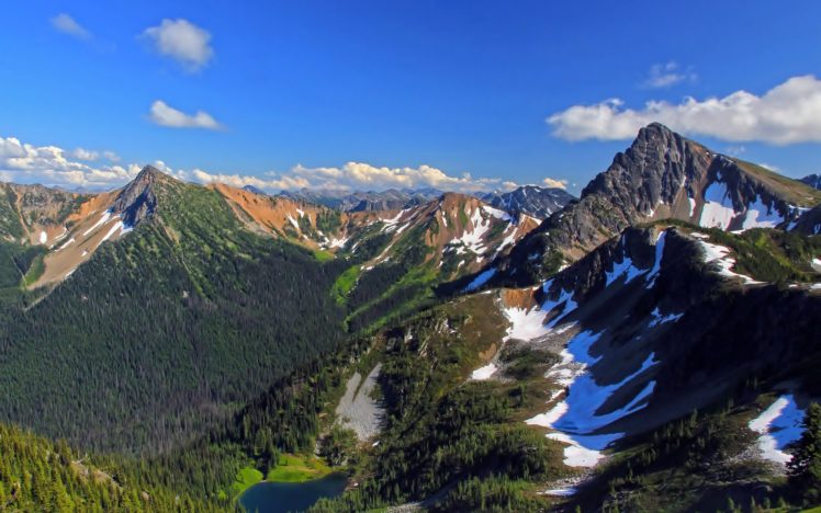 mountains, Nature, Snow, Sun, Light HD Wallpaper Desktop Background