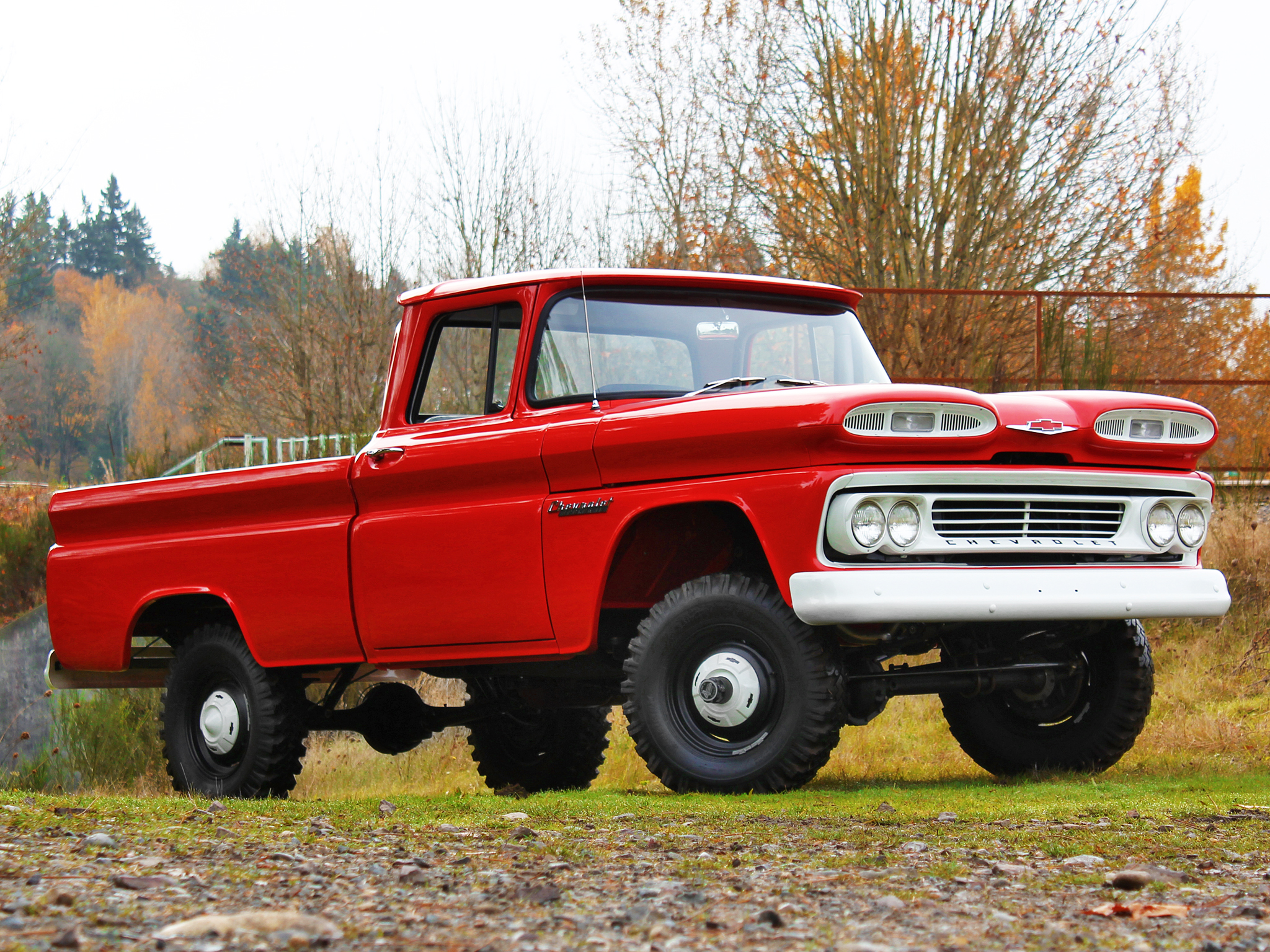 1960, Chevrolet, Apache, 10, Fleetside, Pickup, Truck,  k14 , 4x4, Classic Wallpaper