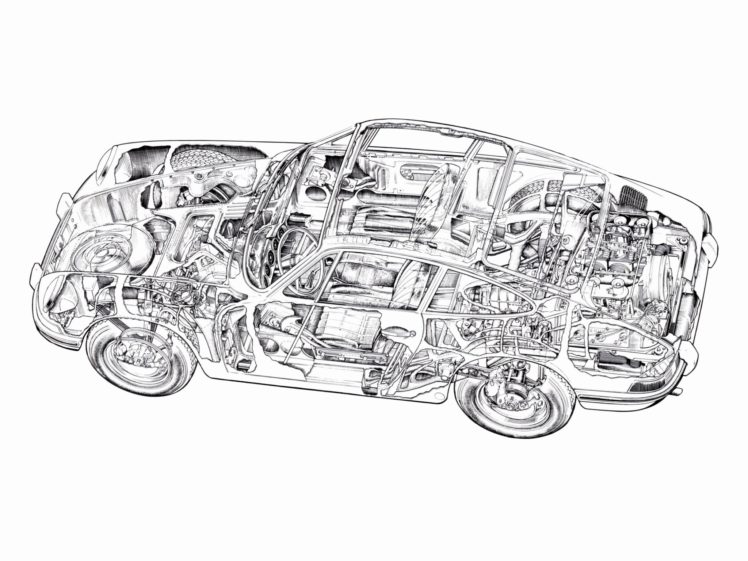 1964, Porsche, 911, 2 0, Coupe,  901 , Classic, Interior, Engine HD Wallpaper Desktop Background
