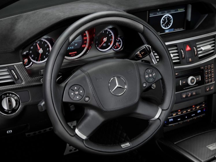 2009, Brabus, E, Mercedes, Benz, V12,  w212 , Tuning, Interior HD Wallpaper Desktop Background