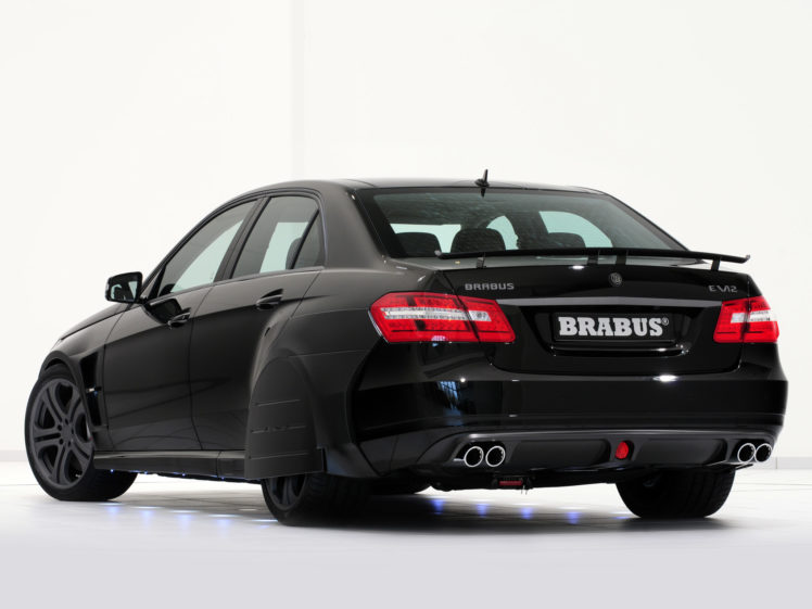 2009, Brabus, E, Mercedes, Benz, V12,  w212 , Tuning HD Wallpaper Desktop Background