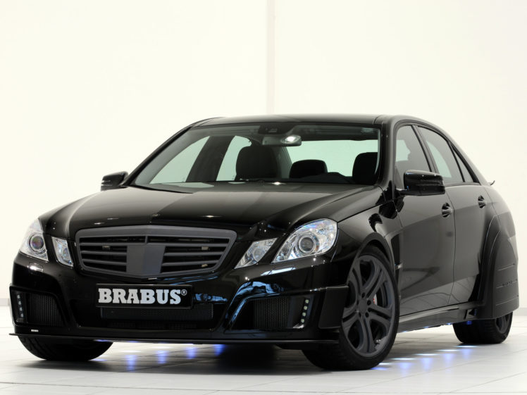 2009, Brabus, E, Mercedes, Benz, V12,  w212 , Tuning HD Wallpaper Desktop Background