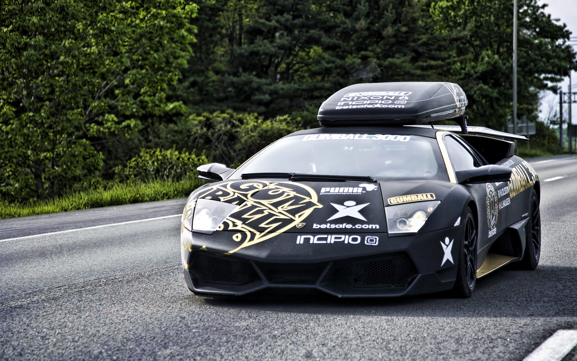 trees, Cars, Lamborghini, Roads Wallpapers HD / Desktop and Mobile