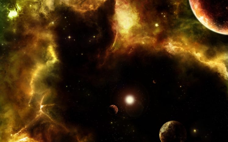 cat, Nebula HD Wallpaper Desktop Background