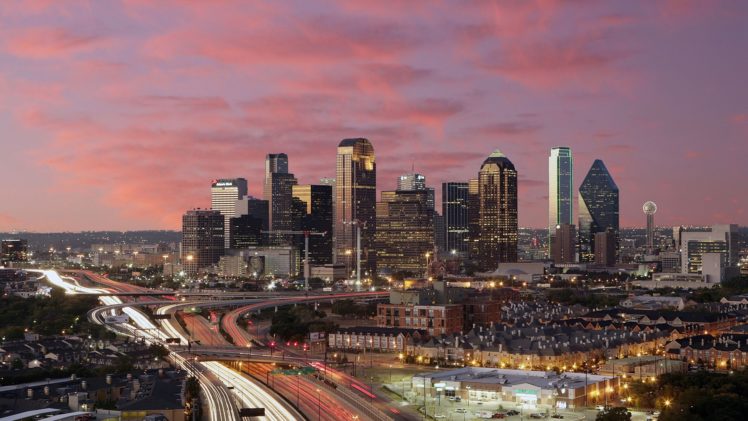 dawn, Texas, Dallas HD Wallpaper Desktop Background