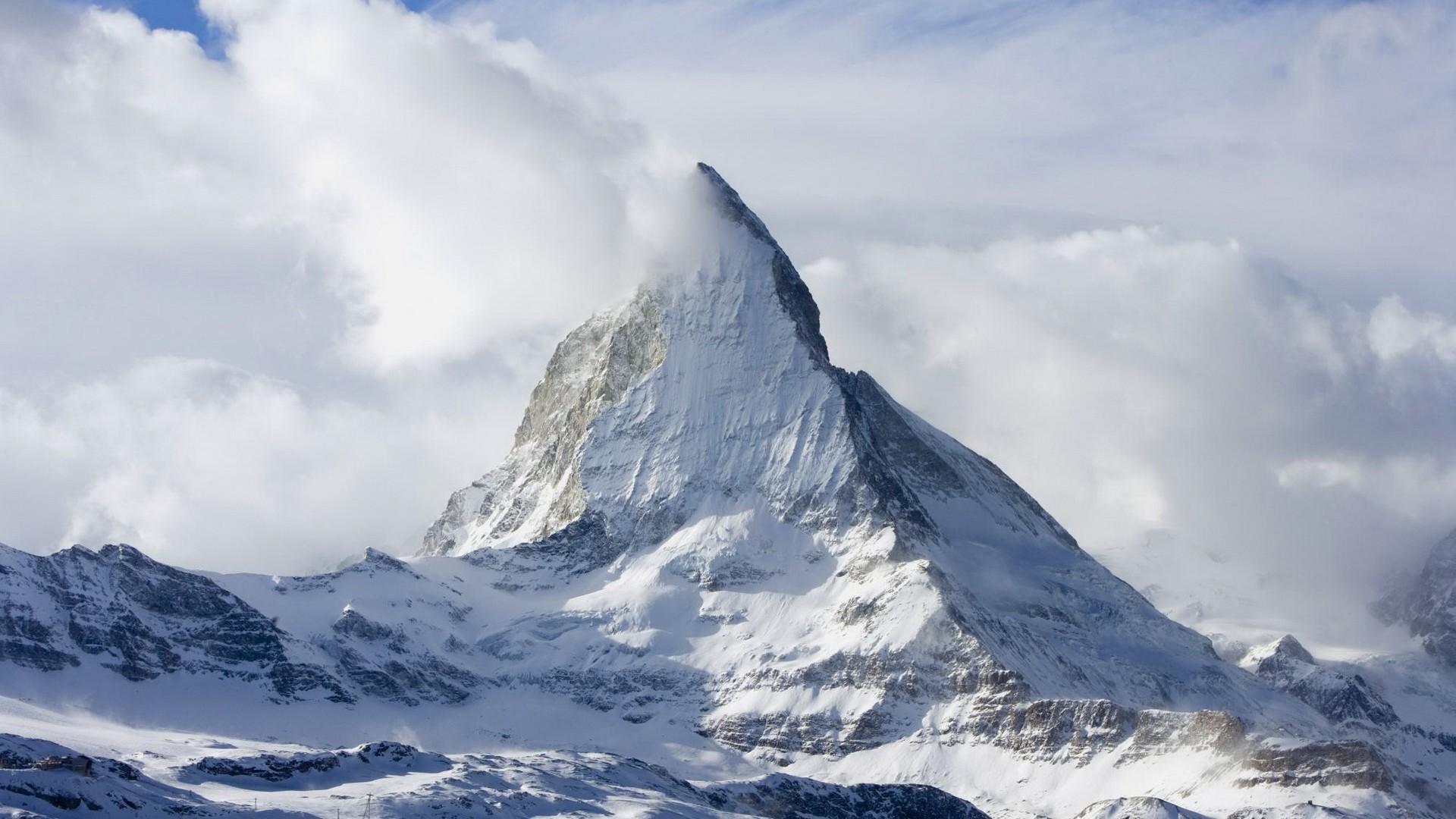 mountains, Landscapes, Snow, Matterhorn Wallpaper