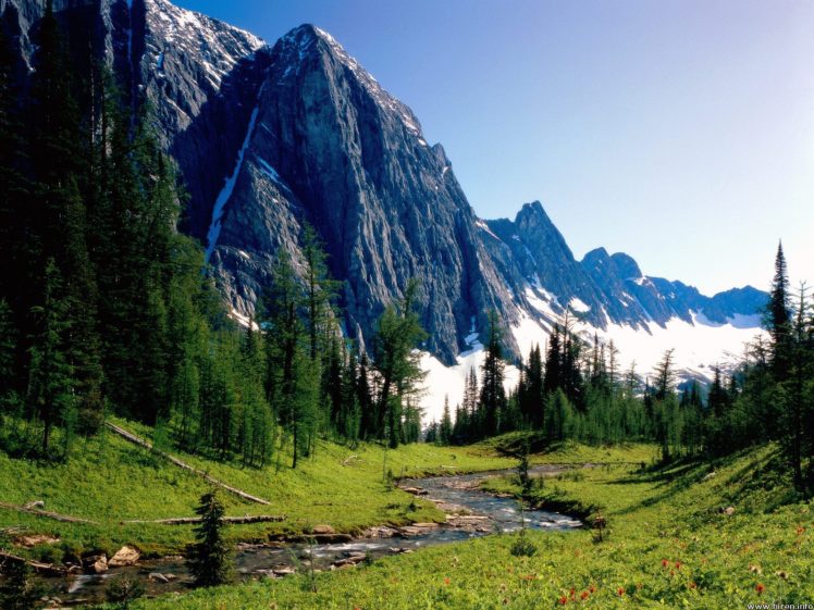 mountains, Landscapes, Nature, Streams HD Wallpaper Desktop Background