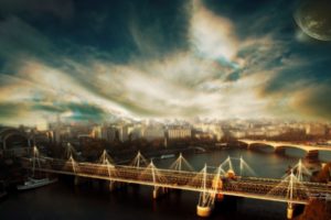 bridges, Skyscapes, Cities