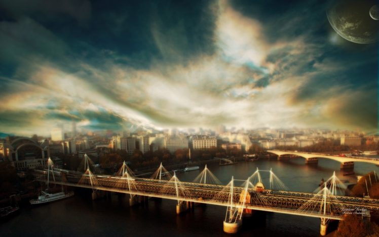 bridges, Skyscapes, Cities HD Wallpaper Desktop Background