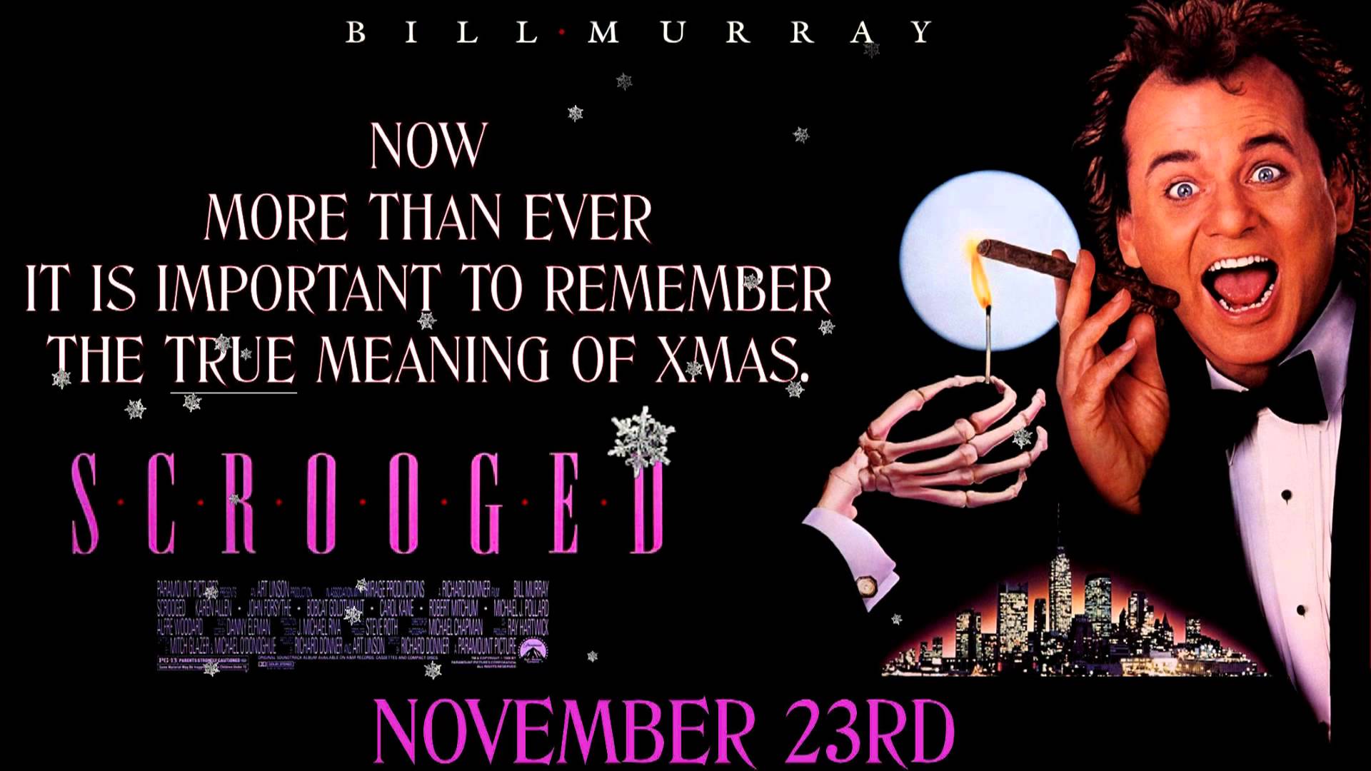 scrooged, Comedy, Christmas, Poster Wallpaper