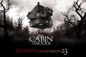 the cabin in the woods, Dark, Horror, Cabin, Woods, Poster, Gd