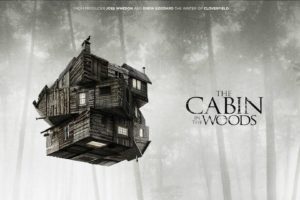 the cabin in the woods, Dark, Horror, Cabin, Woods, Poster