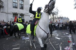 protest, Anarchy, March, Crowd, Police, Horse