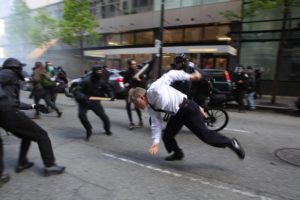 protest, Anarchy, March, Crowd, Police, Seattle