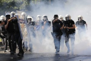 protest, Anarchy, Police, Mask, Smoke