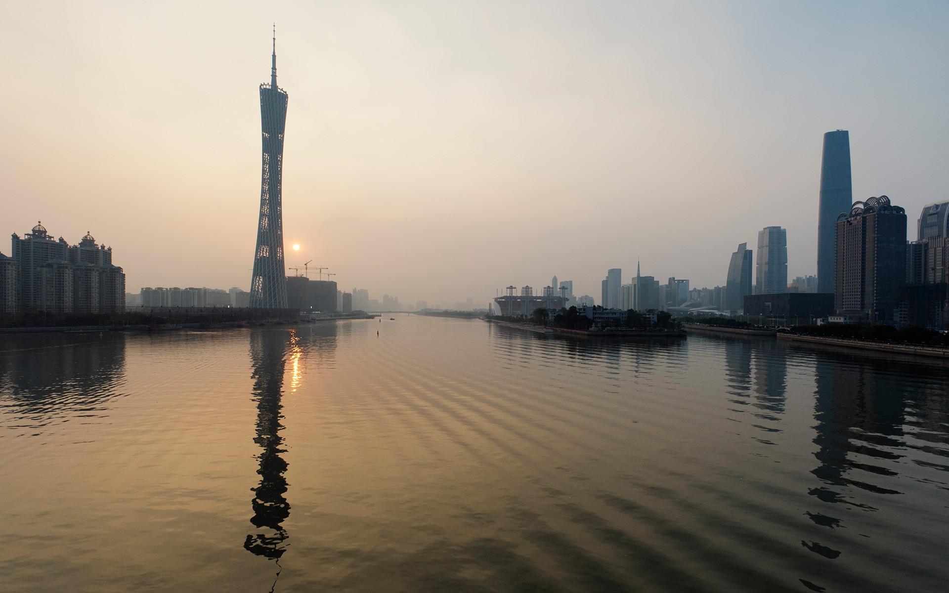 cityscapes, Tower, China, Canton, Tower Wallpaper