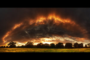 clouds, Landscapes, Fire, Countryside