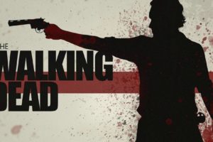 the, Walking, Dead, Horror, Drama, Dark, Zombie, Poster, Weapon, Gun, Pistol, Blood