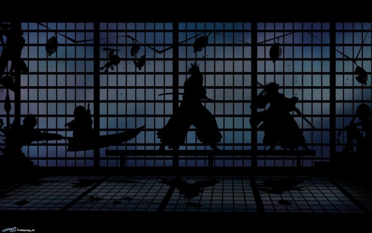 bleach, Kurosaki, Ichigo, Silhouette, Window, Nelliel, Tu, Odelschwanck, Shihouin, Yoruichi, Kuchiki, Rukia, Hitsugaya, Toshiro, Anime, Abarai, Renji, Manga HD Wallpaper Desktop Background