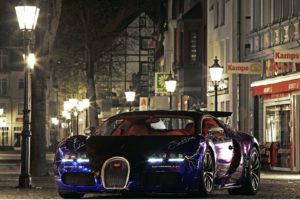 bugatti, Veyron, Front, City, Night