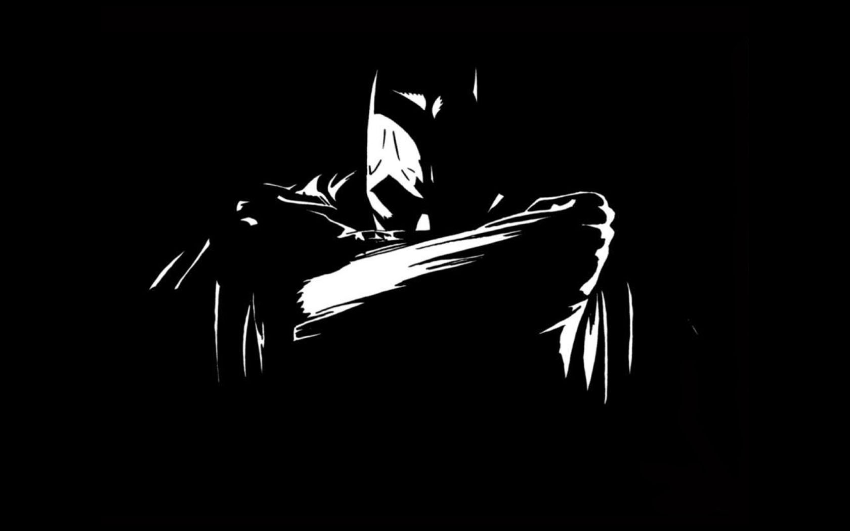 black, And, White, Batman Wallpaper