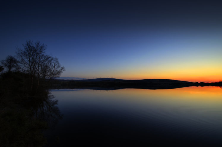 nature, Lake, Landscape, Reflection, Fog, Lake, Sunrise, Blue, Tree, Ultrahd, 4k, Wallpaper HD Wallpaper Desktop Background