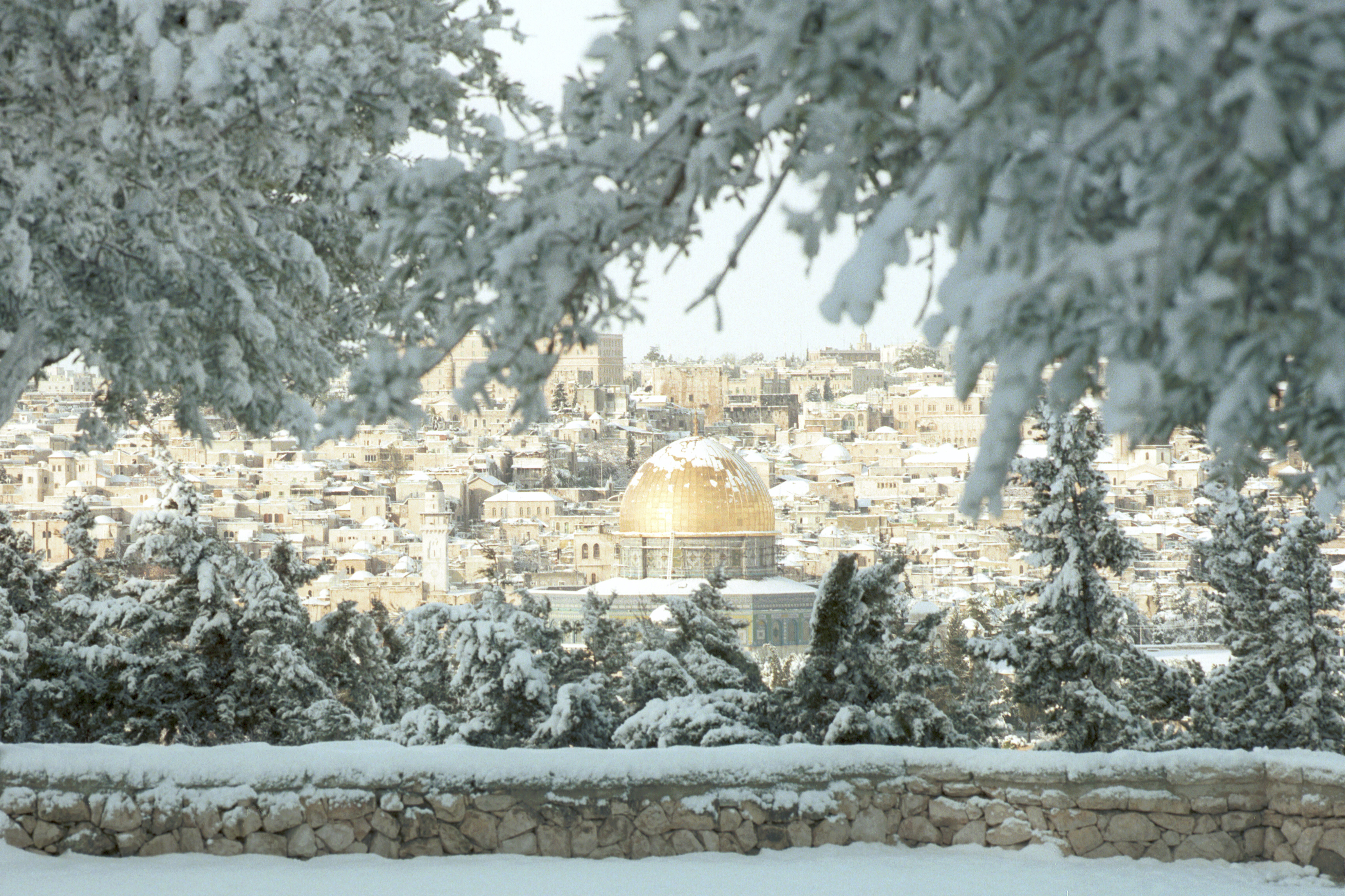 israel, Jerusalem, Snow, Winter, Temple, Mountain Wallpaper