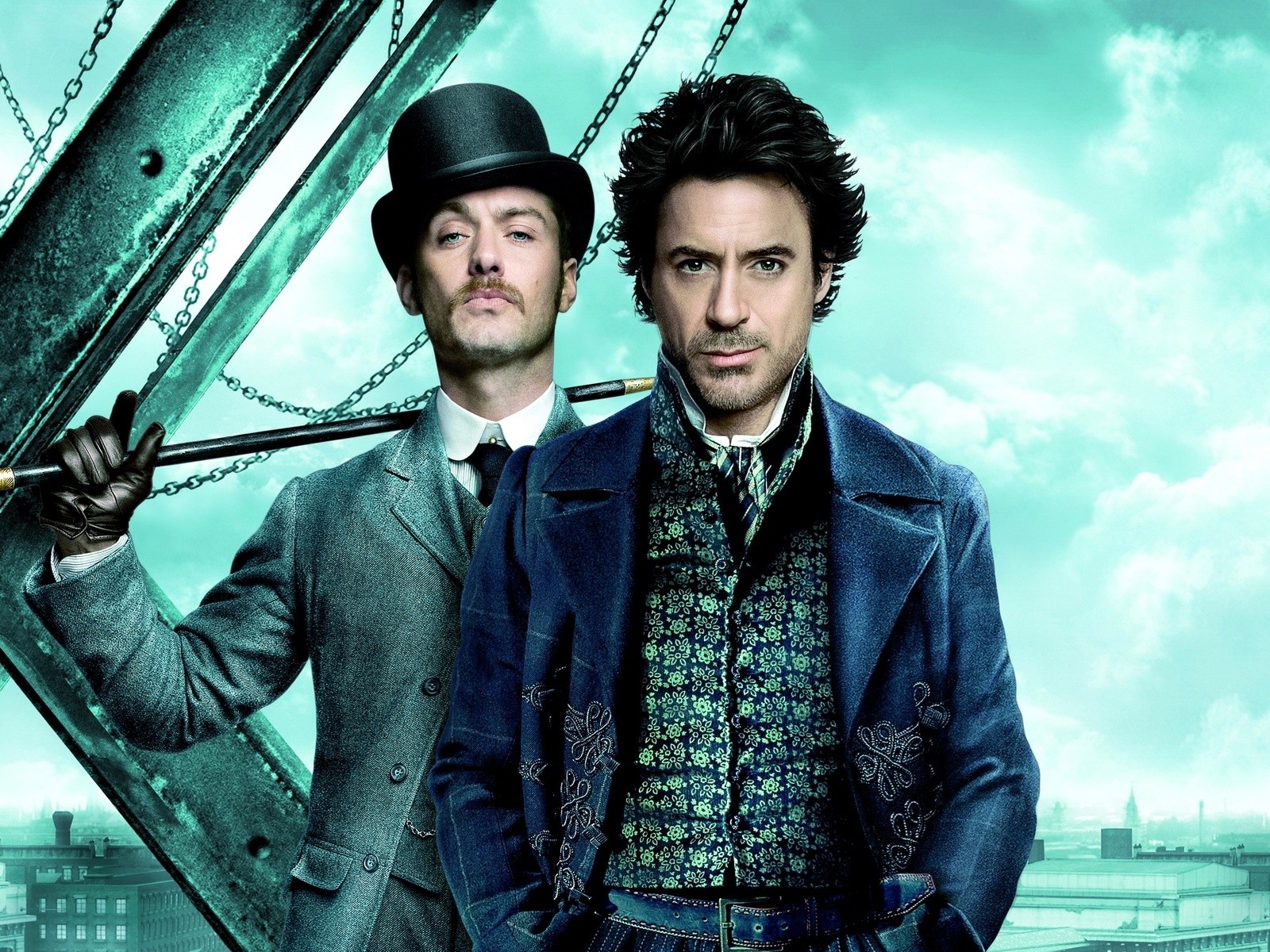 movies, Robert, Downey, Jr, Sherlock, Holmes, Jude, Law, Doctor, Watson Wallpaper