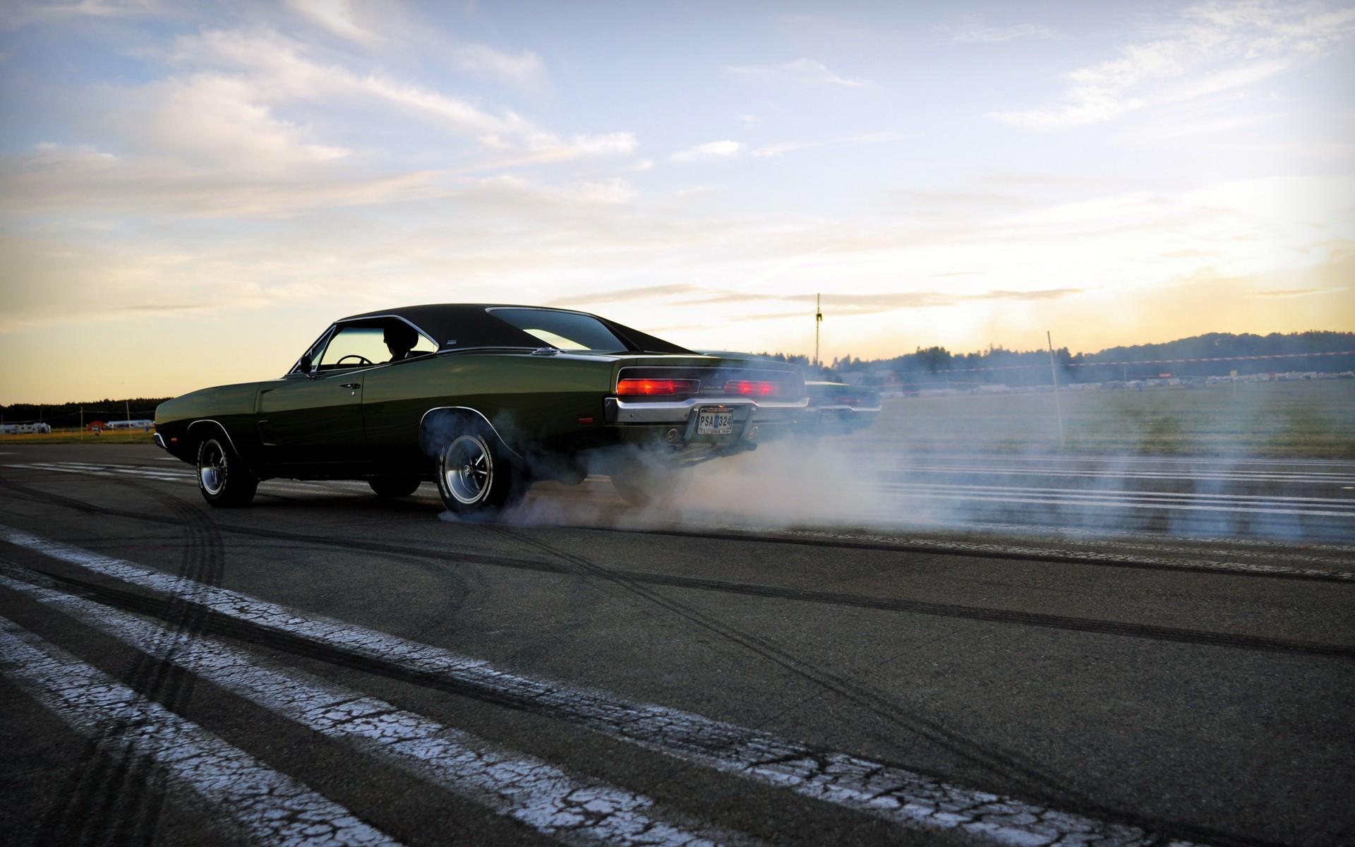 smoke, Muscle, Cars, Drifting, Cars, Vehicles, Burnout, Dodge, Charger Wallpaper