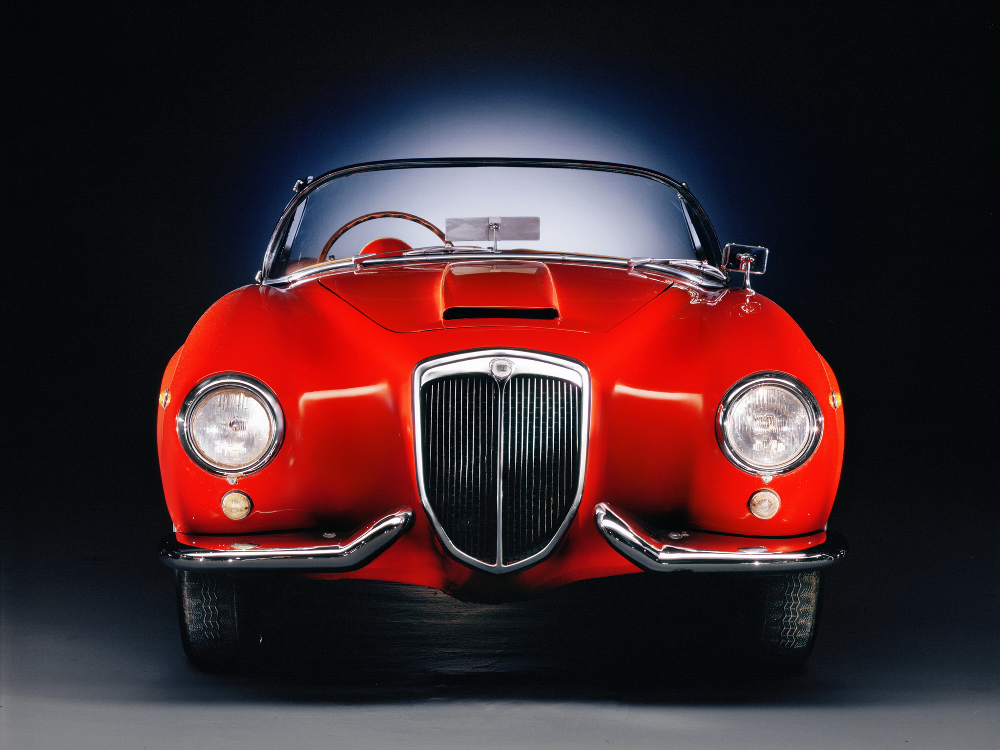 1954 55, Lancia, Aurelia, G t, Convertible,  b24 , Retro Wallpaper