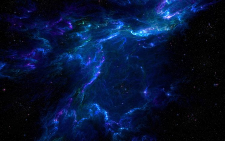 blue, Outer, Space, Stars, Nebulae, Gas HD Wallpaper Desktop Background