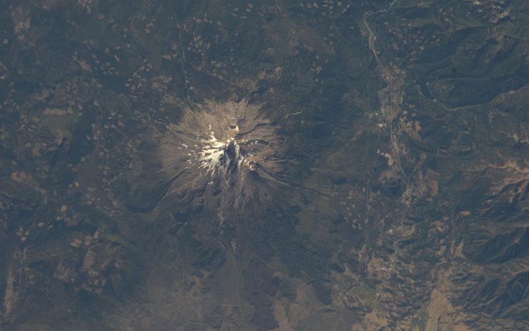 mountains, Nasa, California, International, Space, Station, Mount, Shasta HD Wallpaper Desktop Background