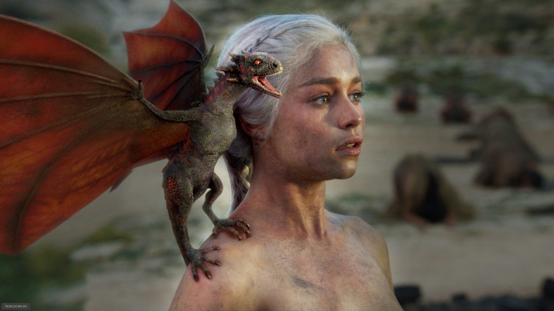 dragons, Game, Of, Thrones, Tv, Series, Emilia, Clarke, House, Targaryen Wallpaper