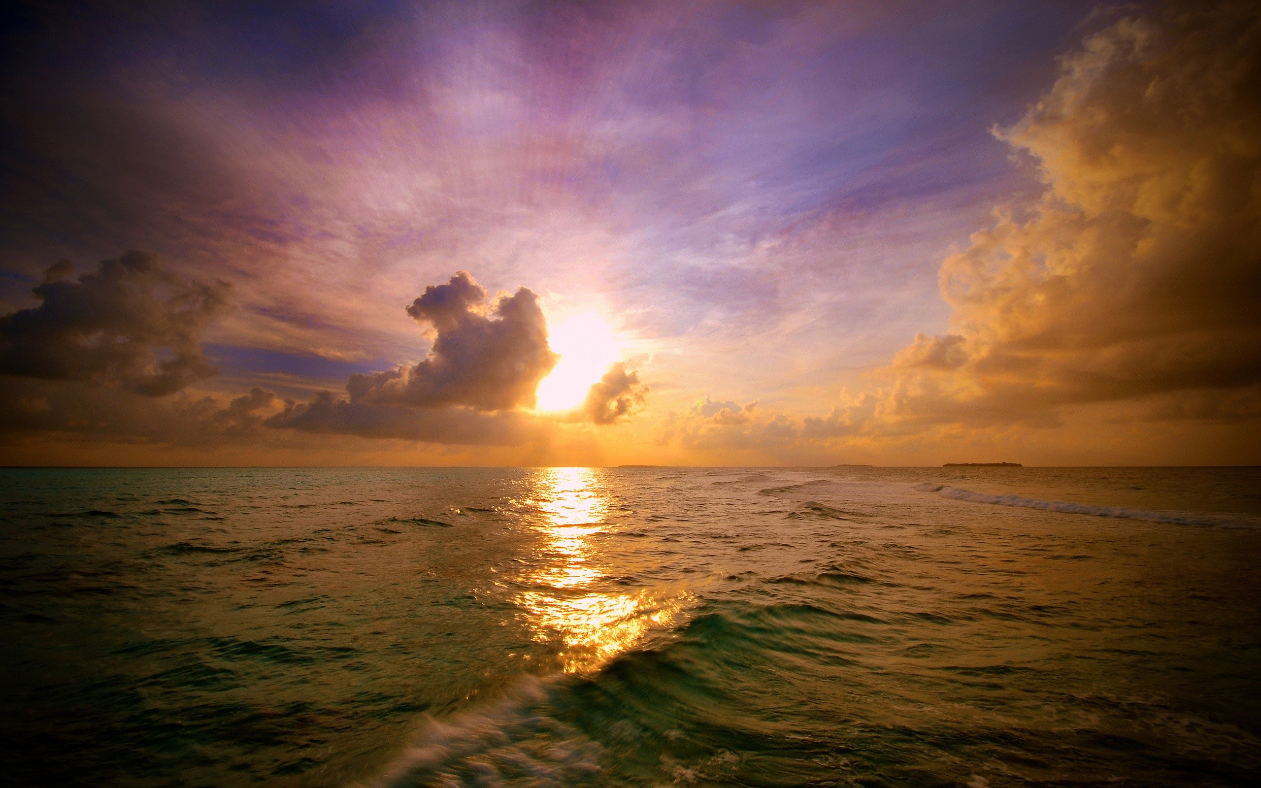 sunset, Seascapes Wallpaper