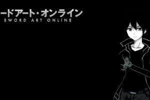 video, Games, Anime, Anime, Boys, Black, Background, Sword, Art, Online, Kirigaya, Kazuto