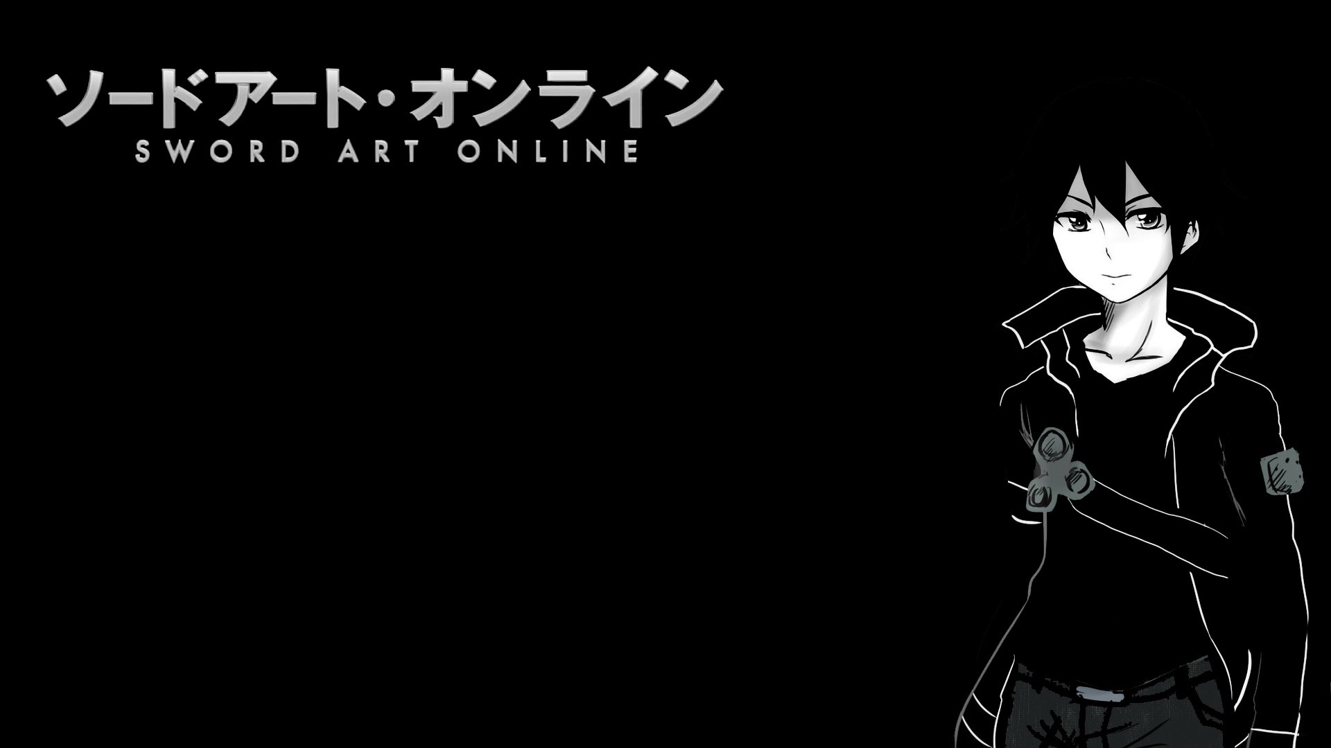 video, Games, Anime, Anime, Boys, Black, Background, Sword, Art, Online, Kirigaya, Kazuto Wallpaper