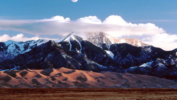 mountains, Landscapes, Nature, Colorado, Sand, Dunes, National, Park, Land HD Wallpaper Desktop Background