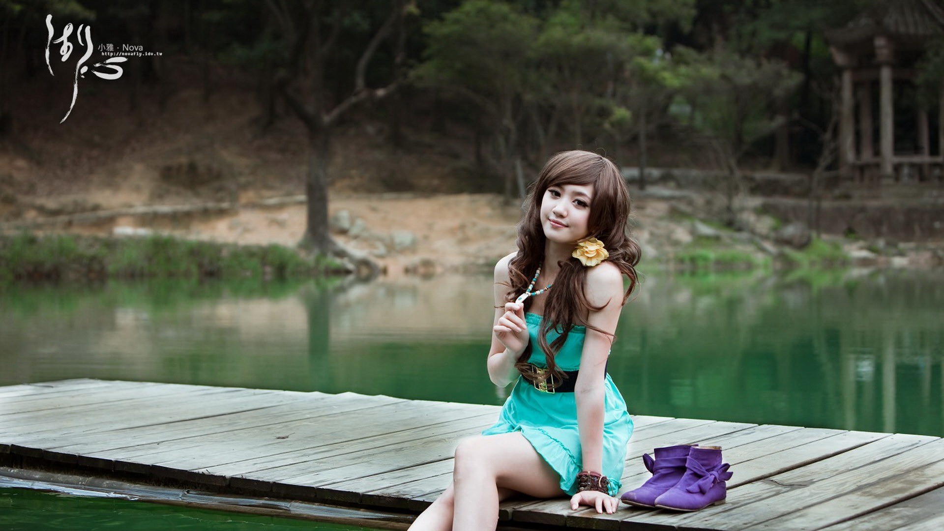 actress, Models, Chinese, Asians, Lakes, Xiao, Supermodels, Widescreen, Photo, Shoot, Xiao, Ya Wallpaper