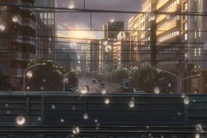 cityscapes, Cars, Makoto, Shinkai, Power, Lines, Water, Drops, The, Garden, Of, Words