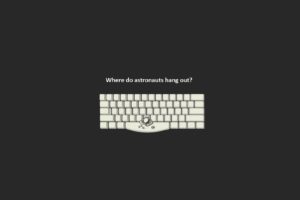 outer, Space, Minimalistic, Dark, White, Keyboards, Bar, Funny, Astronauts, Space