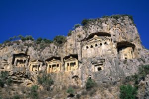 architecture, Turkey, Rock, Tombs, Dalyan