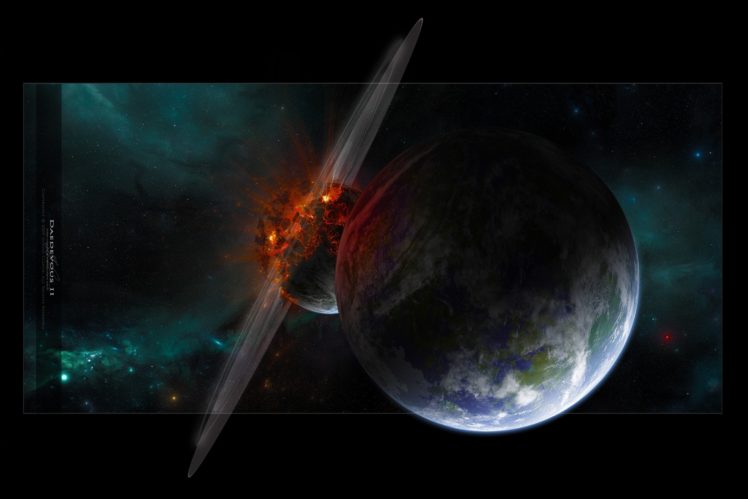 disaster, Planet, Asteroid HD Wallpaper Desktop Background