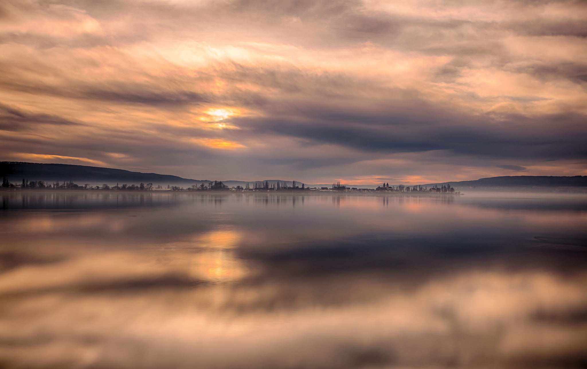 lake, Constance, Germany, Lake, Sunset Wallpaper