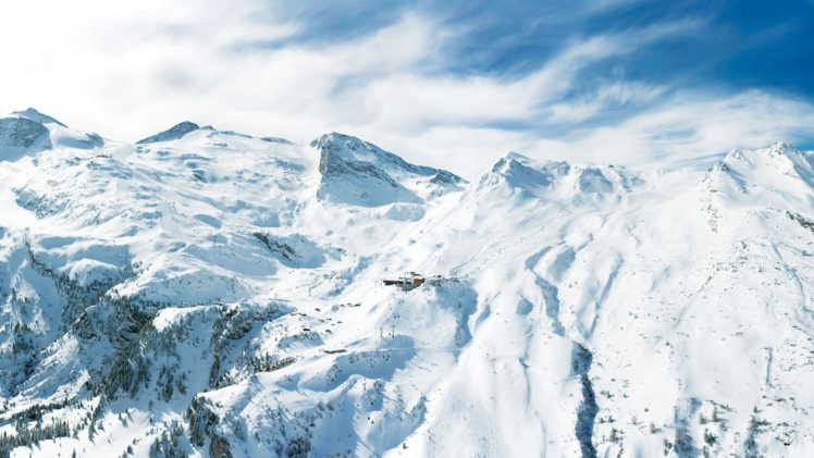 mountains, Peaks, Snow HD Wallpaper Desktop Background
