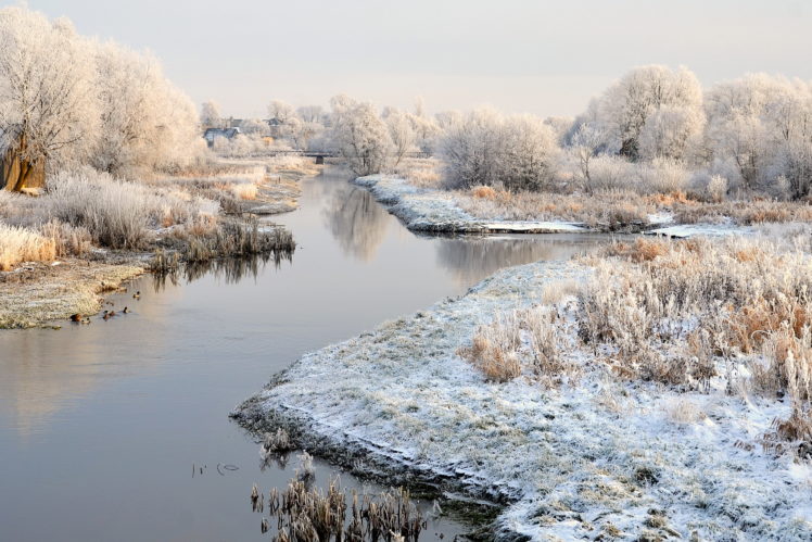 seasons, Winter, Lithuania, Snow, Nature HD Wallpaper Desktop Background