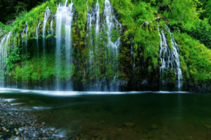 waterfalls, Rivers, Usa, Mossbrae, California, Nature