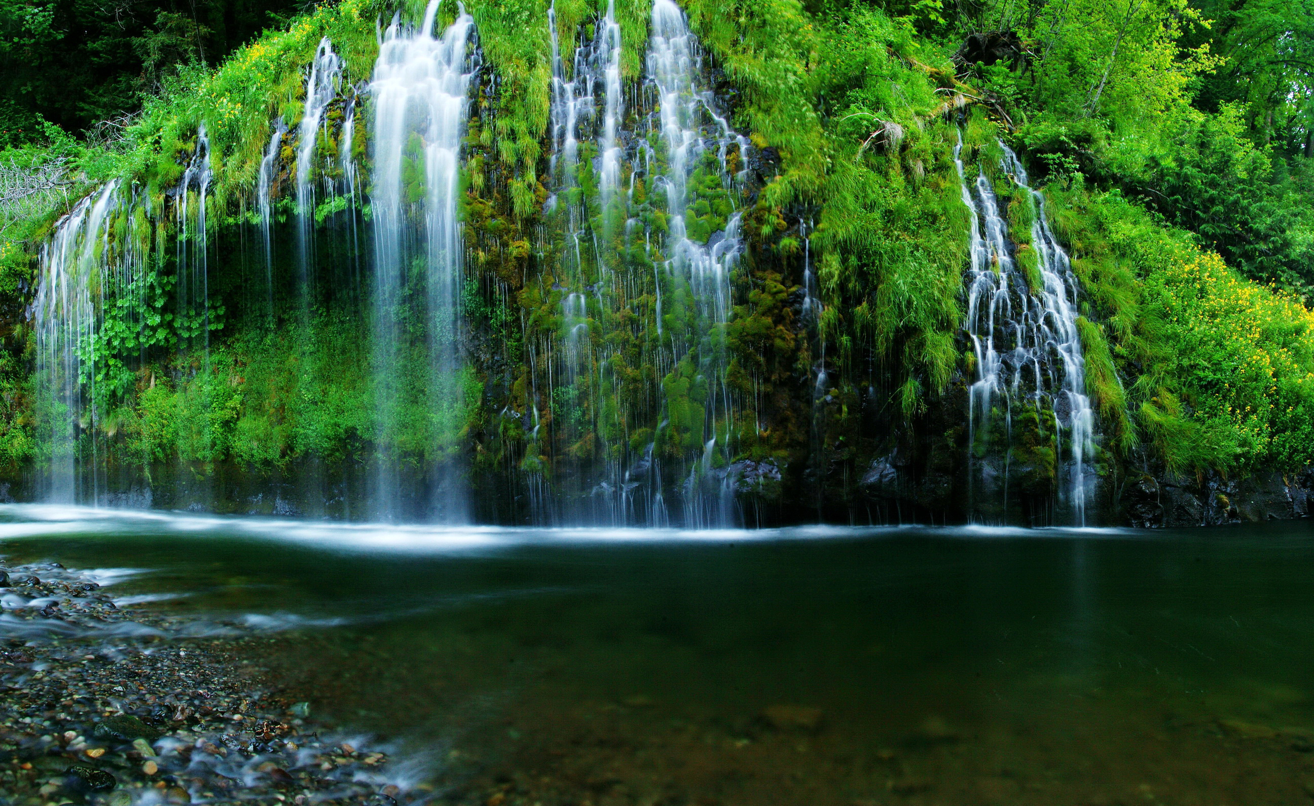 waterfalls, Rivers, Usa, Mossbrae, California, Nature Wallpaper